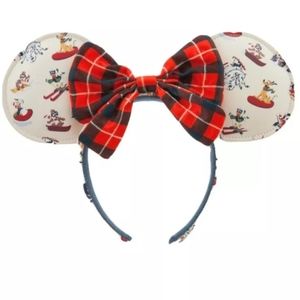 Disney Parks Holiday Lodge Snow Mickey Christmas Minnie Mouse Ears Headband 2021